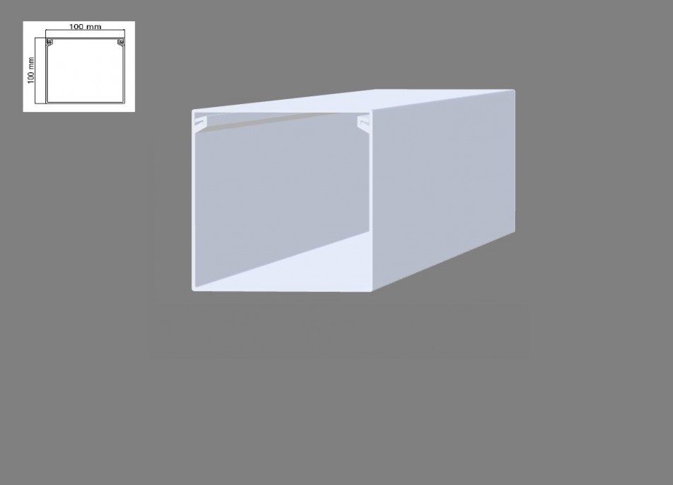 100X100MM Kapalı Tip Kablo Kanalı