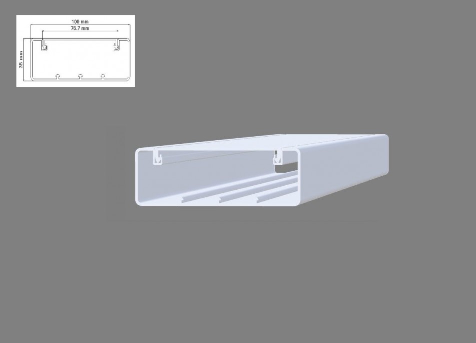 100X35MM İçten Kapaklı Kablo Kanalları