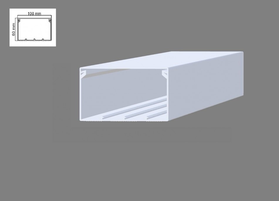 100X60MM Kapalı Tip Kablo Kanalı Quantité Série