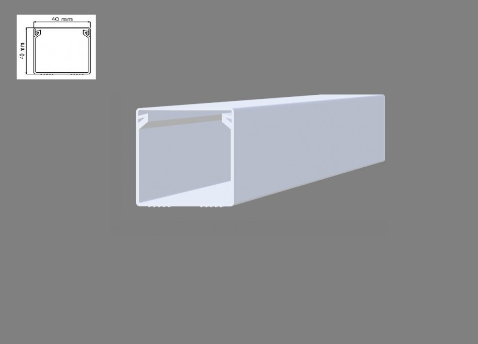 40X40MM Kapalı Tip Kablo Kanalı
