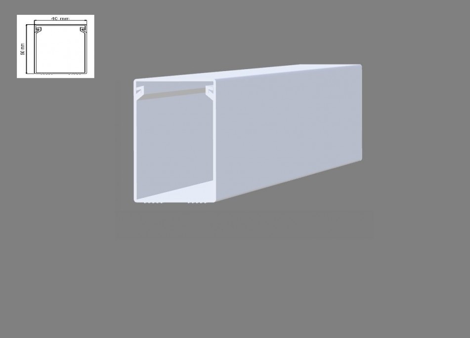 40X60MM Kapalı Tip Kablo Kanalı