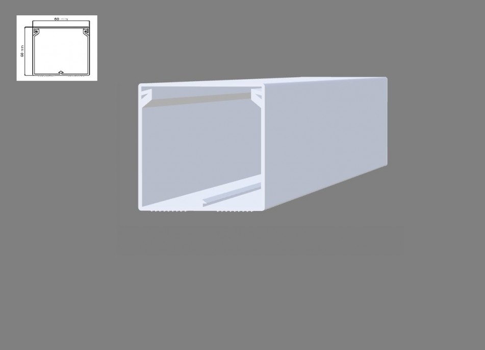 60X60MM Kapalı Tip Kablo Kanalı