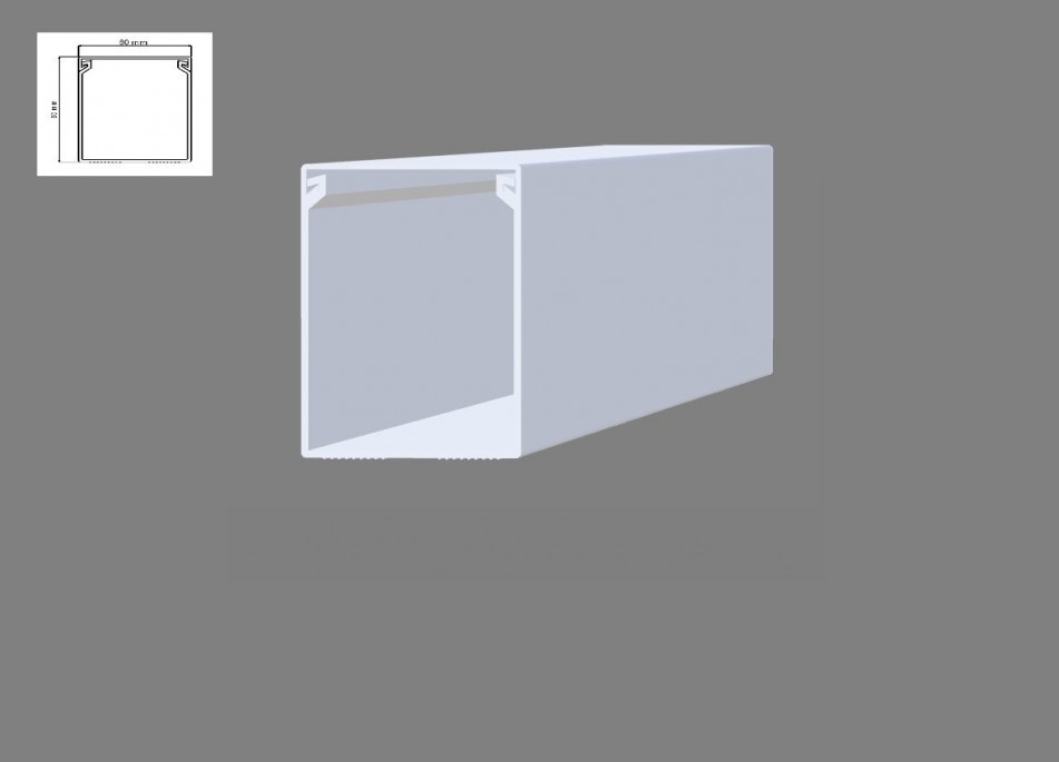 60X80MM Kapalı Tip Kablo Kanalı