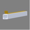 Closed Type Cable Duct with Adhesive Tape